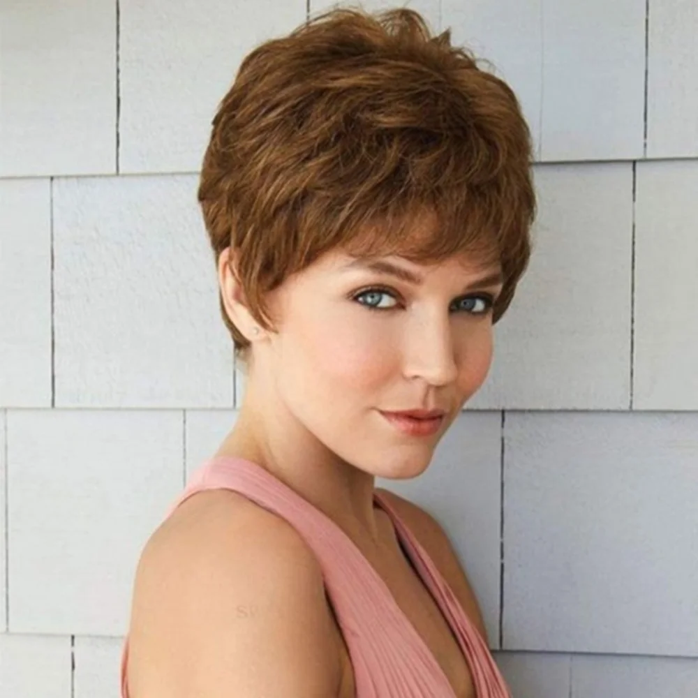 Blooming Hair Layered Pixie Short Wig